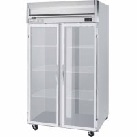 Beverage-Air HRP2-1G 52" Two Section Reach In Refrigerator, (2) Left/Right Hinge Glass Doors, 115v