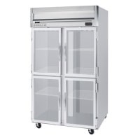 Beverage-Air HRP2-1HG 52" Two Section Reach In Refrigerator, (4) Left/Right Hinge Glass Doors, 115v
