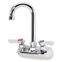 Krowne 10-400L Splash Mount Faucet - 3 1/2" Gooseneck Spout, 4" Centers