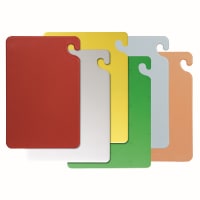 San Jamar CB1824KC Cut-N-Carry® Cutting Board Set w/ (6) Boards - 18" x 24", Assorted C...