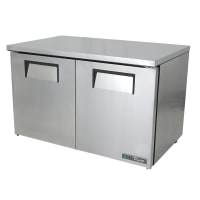 True TUC-48-HC-LP 48 3/8" Undercounter Refrigerator w/ (2) Sections &amp; (2) Doors, 115v