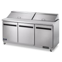 Arctic Air AST72R 71 1/2" Sandwich/Salad Prep Table w/ Refrigerated Base, 115v
