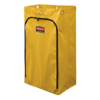 Rubbermaid 1966719 24-gal Replacement Bag w/ Zipper for Janitorial Cart - Vinyl, Yellow