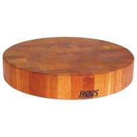 John Boos CHY-CCB183-R Cherry Wood Chopping Block, Non-Reversible, 18" Diameter 3" End...