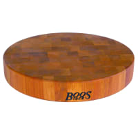 John Boos CHY-CCB15-R Cherry Wood Chopping Block, Non-Reversible, 15" Diameter 3" End Grain