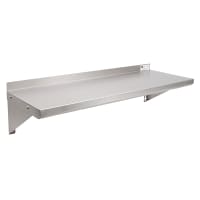 John Boos EWS8-1248 Solid Wall Mounted Shelf, 48"W x 12"D, Stainless