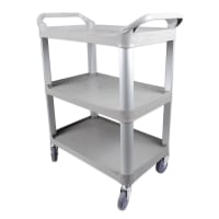 Update BC-2416LGZ 3-Tier Heavy Duty Bus Cart, 31 x 16 x 37-in, Grey
