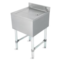 John Boos EUBD-3021 Underbar Stamped Ribbed Drainboard w/ Stainless Steel Legs, 30 x 21"