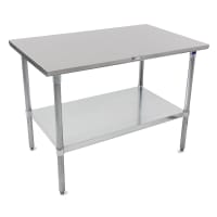 John Boos ST6-2460GSK-X 60" 16 ga Work Table w/ Undershelf & 300 Series Stainless Flat T...