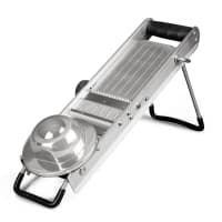 Update MS-SS Mandolin Slicer - 17x6x9" Folding Legs, Black Handle, Stainless
