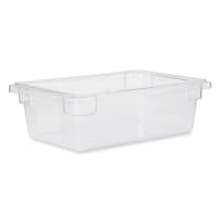 Rubbermaid FG330900CLR 3 1/2 gal Food/Tote Box - 18x12x6" Clear Poly