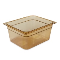 Rubbermaid FG225P00AMBR 6"D Third Size High Temp Food Pan - Non-Stick
