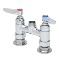 T&S B-0225-LN Deck Mixing Faucet, 1/2" IPS Female, 4" Centers, Deck Mount