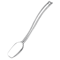 Carlisle 10"L Solid Salad/Buffet Spoon w/ 3/4 oz Capacity, Plastic, Clear (447007)
