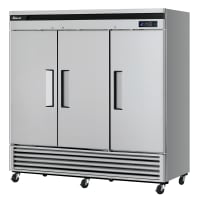 Turbo Air TSF-72SD-N 81 7/8" Super Deluxe Three Section Reach In Freezer, (3) Left/Right Hin...
