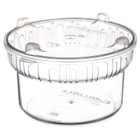 Carlisle 1 9/10 qt Salad Crock with Lid - Polycarbonate, Clear (703907)
