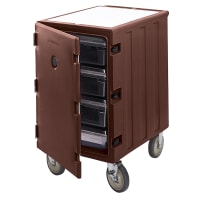 Cambro 1826LBC131 Camcart® Insulated Food Carrier w/ (5) Food Storage Box Capacity, Brown