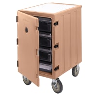 Cambro 1826LBC157 Camcart® Insulated Food Carrier w/ (5) Food Storage Box Capacity, Beige