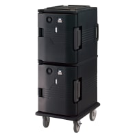 Cambro UPCH800110 Ultra Camcart®  Insulated Food Carrier w/ (12) Pan Capacity, Black, 110v