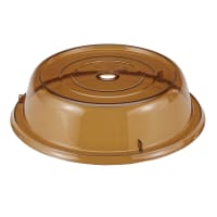 Cambro 1000CW153 10 3/16" Round Camwear Plate Cover - Amber