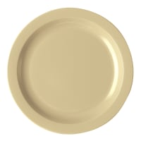 Cambro 10CWNR133 10" Round Plastic Dinner Plate, Beige