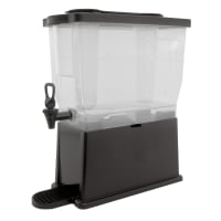 Service Ideas 3 gal Beverage Dispenser w/ Infuser & Ice Tube - Black Base (CBDP3BLK)