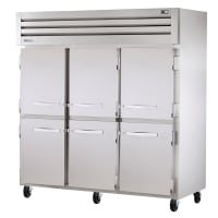 True STA3R-6HS-HC 77 3/4" Three Section Reach In Refrigerator, (6) Left/Right Hinge Solid Doors, 115v