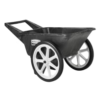 Rubbermaid FG565461BLA Trash Cart w/ 200 lb Capacity, Black