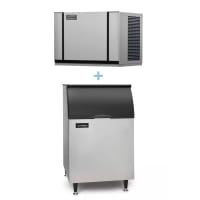 Ice-O-Matic CIM0430HA/B55PS 435 lb Elevation Series™ Half Cube Ice Machine w/ Bin - 510 lb Storag...