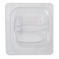 Rubbermaid FG108P23CLR Cold Food Pan Cover - 1/6 Size