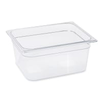 Rubbermaid FG125P00CLR 6"D Third Size Food Pan - Non-Stick