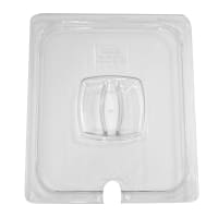 Rubbermaid FG128P86CLR Cold Food Pan Cover - Notched, Half Size, Clear Poly