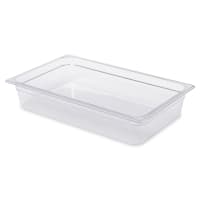 Rubbermaid FG131P00CLR 4"D Full Size Food Pan - Non-Stick
