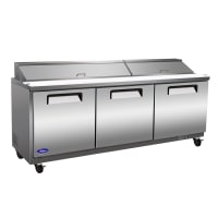 Valpro 72" Dual Sided Sandwich/Salad Prep Table w/ Refrigerated Base, 115v (VP72S-HC)