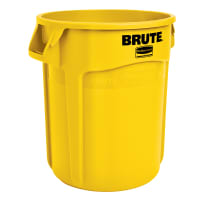 Rubbermaid FG262000YEL 20 gallon Brute Trash Can - Plastic, Round