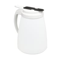 Vollrath 4748-05 48 oz Dripcut® Cylindrical Dripcut Server - White Polyethylene, White Plastic Top
