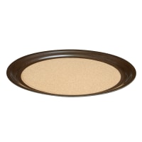 Vollrath 86341 16" Round Cork-Lined Serving Tray - Laminate, Brown