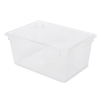 Rubbermaid FG332800CLR 16 5/8 gal Food/Tote Box - 26x18x12" Clear Poly