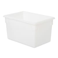 Rubbermaid FG350100WHT 21 1/2 gal Food/Tote Box - 26x18x15" White Poly