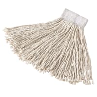 Rubbermaid FGD11306WH00 Large Super Stitch® Wet Mop Head - 4 Ply Cotton, 1" Headband, White