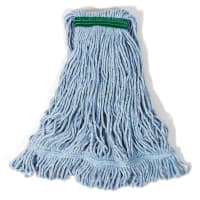 Rubbermaid FGD21206BL00 Medium Super Stitch® Wet Mop Head - 4 Ply Cotton/Synthetic Blend, 1"...