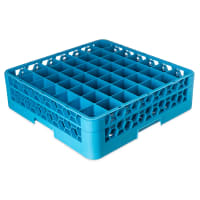 Carlisle OptiClean™ Glass Rack w/ (49) Compartments - (1) Extender, Blue (RG49-114)