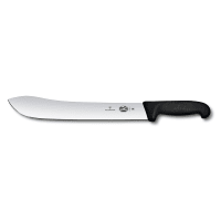 Victorinox 5.7403.31 Straight Butcher Knife w/ 12" Blade, Black Handle