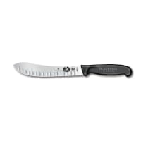 Victorinox 5.7423.20 Butcher Knife w/ 8" Blade, Granton Edge, Black Handle