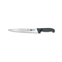 Victorinox 5.4503.25 Pointed Tip Slicer Knife w/ 10" Semi-Flexible Blade, Black Handle