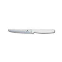 Victorinox 42502 Serrated Steak Knife w/ 4" Blade, White Plastic Nylon Handle