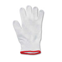 Victorinox 7.9042.S Small Mesh Cut Resistant Glove w/ Red Wrist Band, Gray