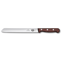 Victorinox 5.1630.21 Slant Tip Bread Knife w/ 8" Blade, Serrated Edge, Rosewood Handle