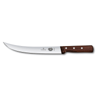 Victorinox 5.7200.25 Curved Breaking Knife w/ 10" Blade, Rosewood Handle