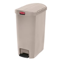 Rubbermaid 1883551 18 gal Rectangle Plastic Step Trash Can, 22 7
